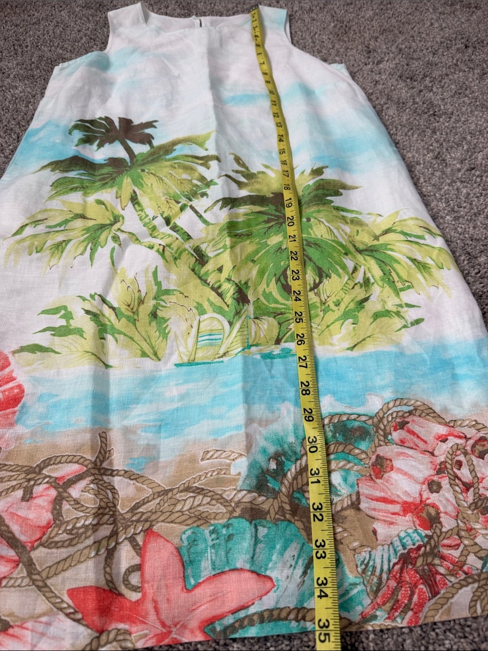 J Jill XSP V Neck Linen Dress, Lined, Exc.cond.! - Picture 4 of 7
